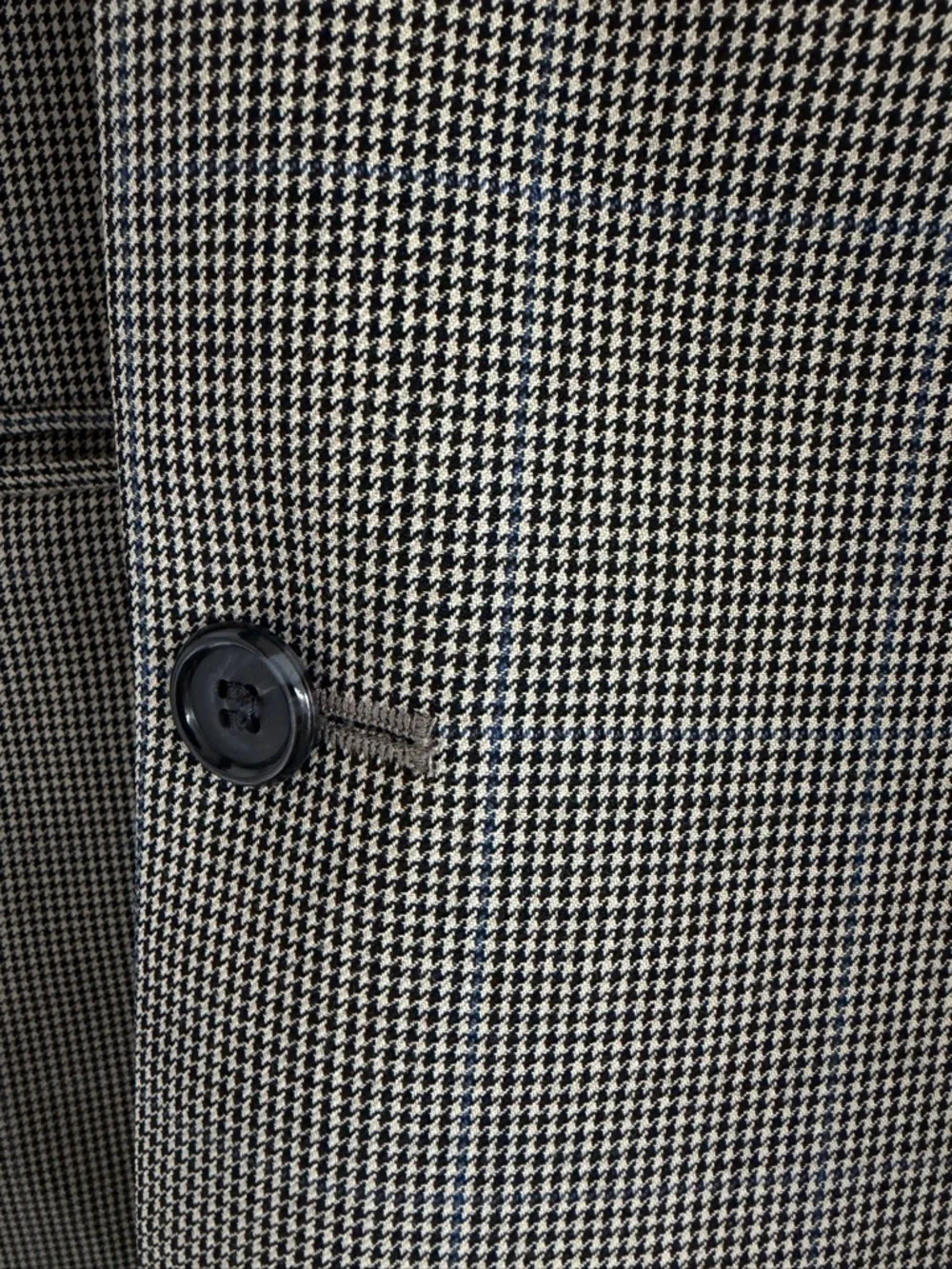 Brooks Brothers Mens Blazer 41R Tan Houndstooth Wool Cashmere SportsCoat Classic